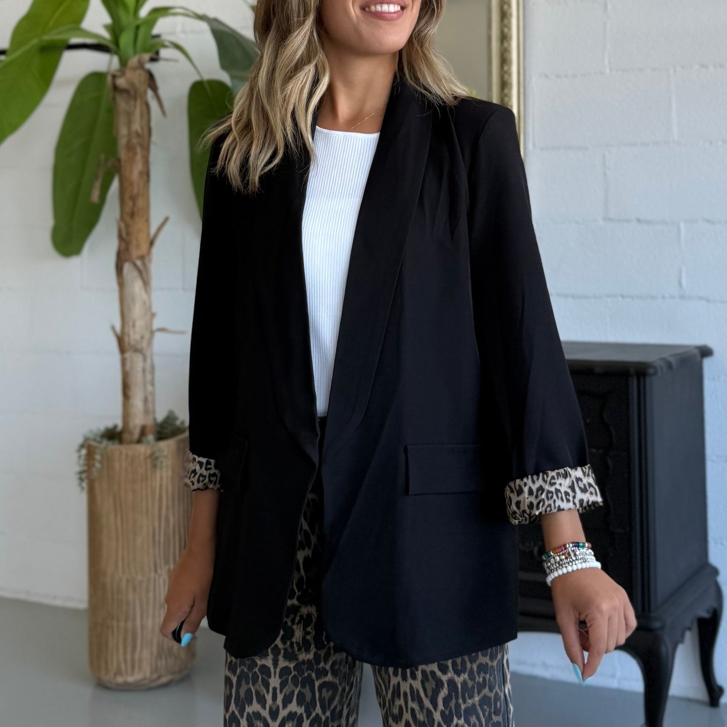 Blazer Iconic Sartoriale Leopard