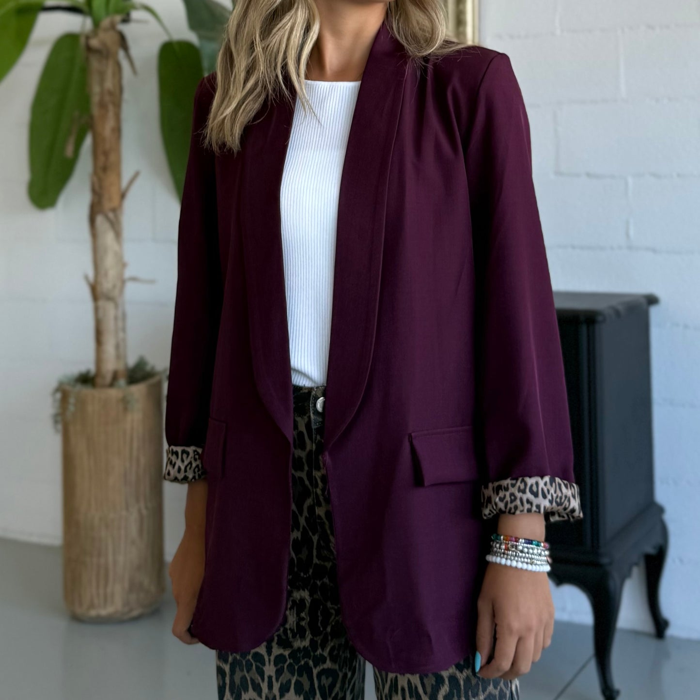 Blazer Iconic Sartoriale Leopard