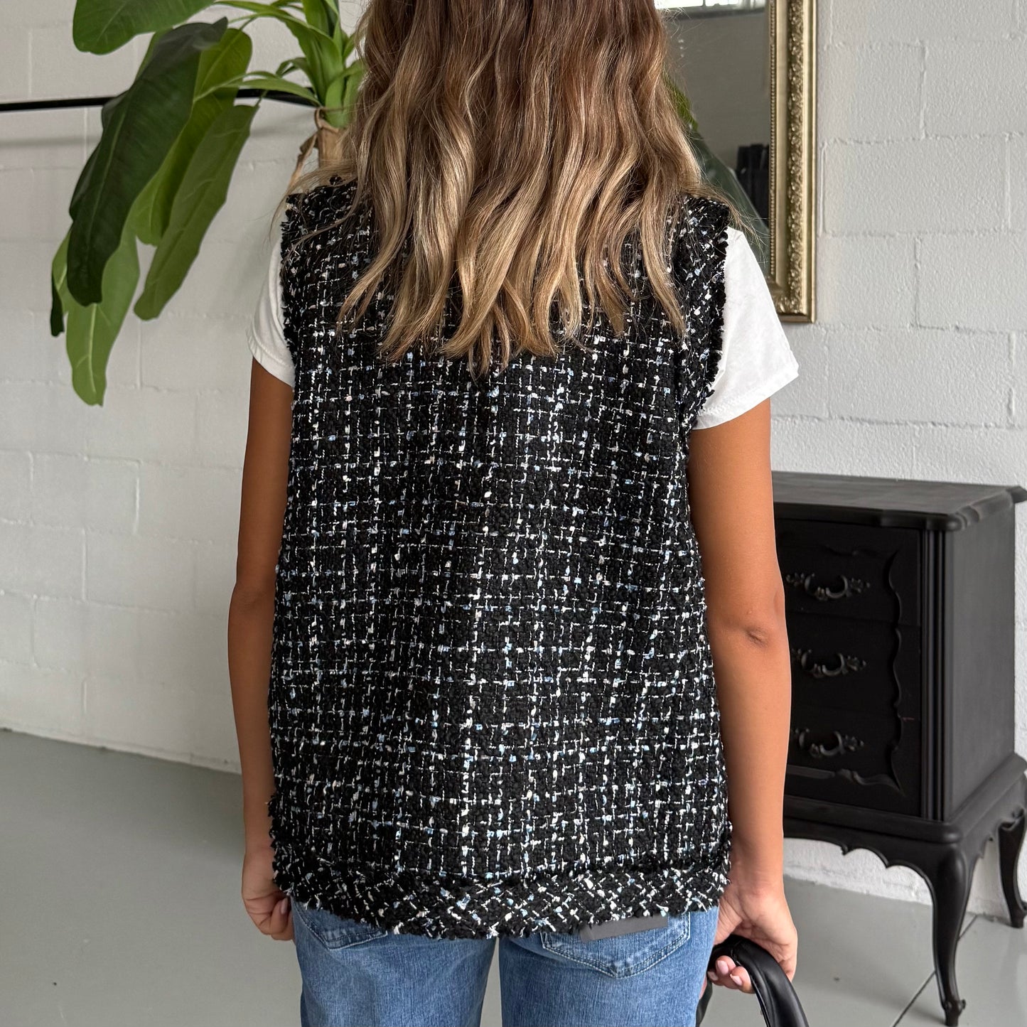 Gilet Chani in tweed