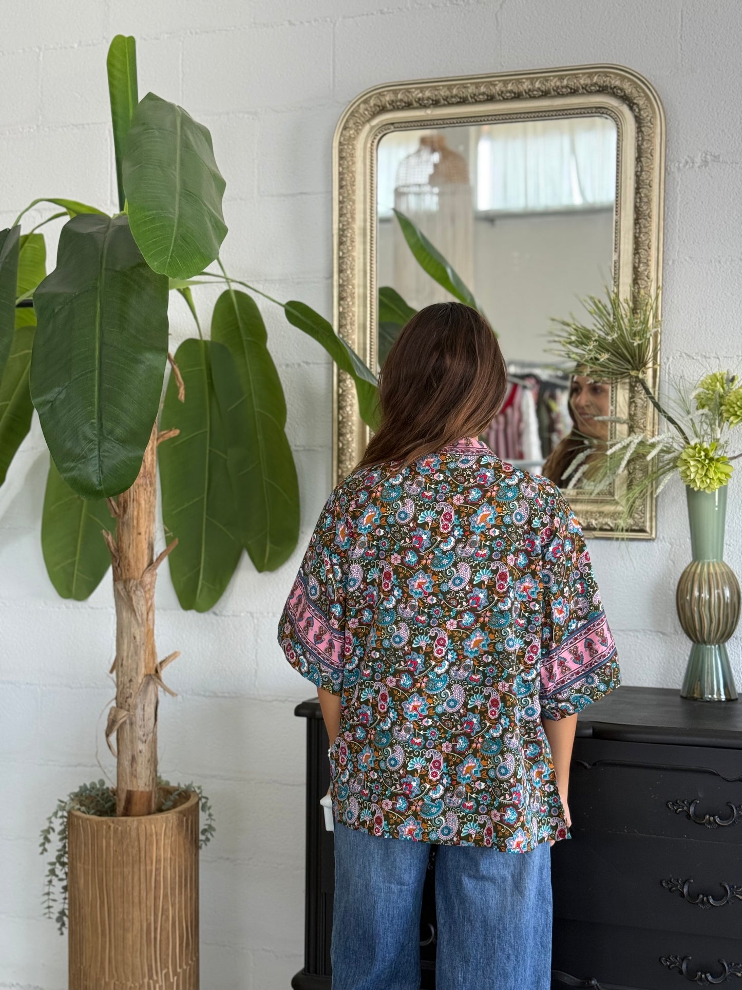 Kimono corto Seta Indiana