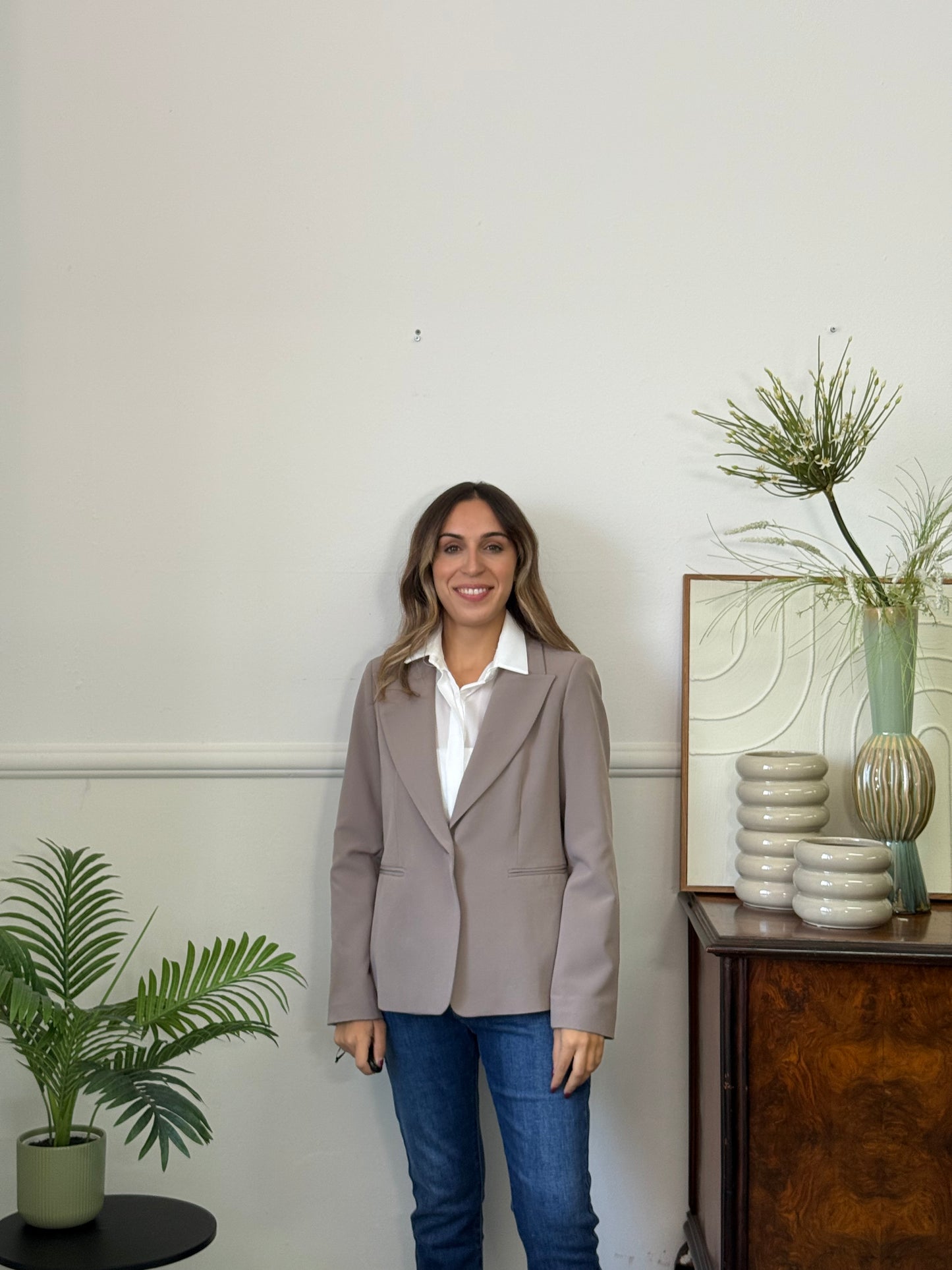 Blazer Luxury Monopetto Mocha Mousse