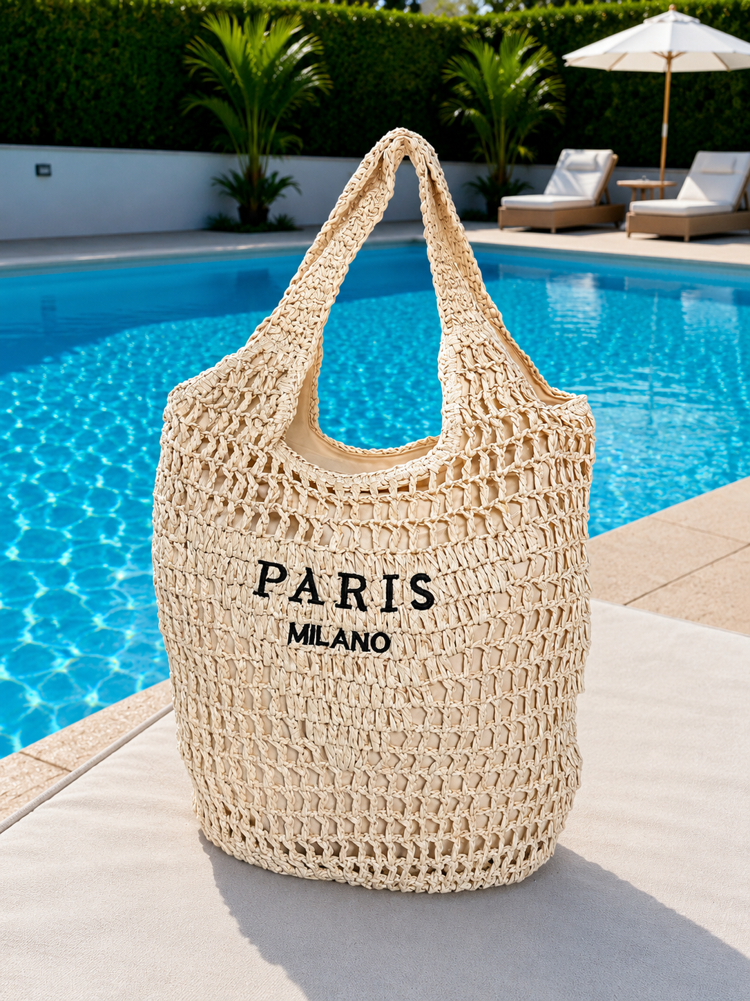 Borsa in paglia Paris