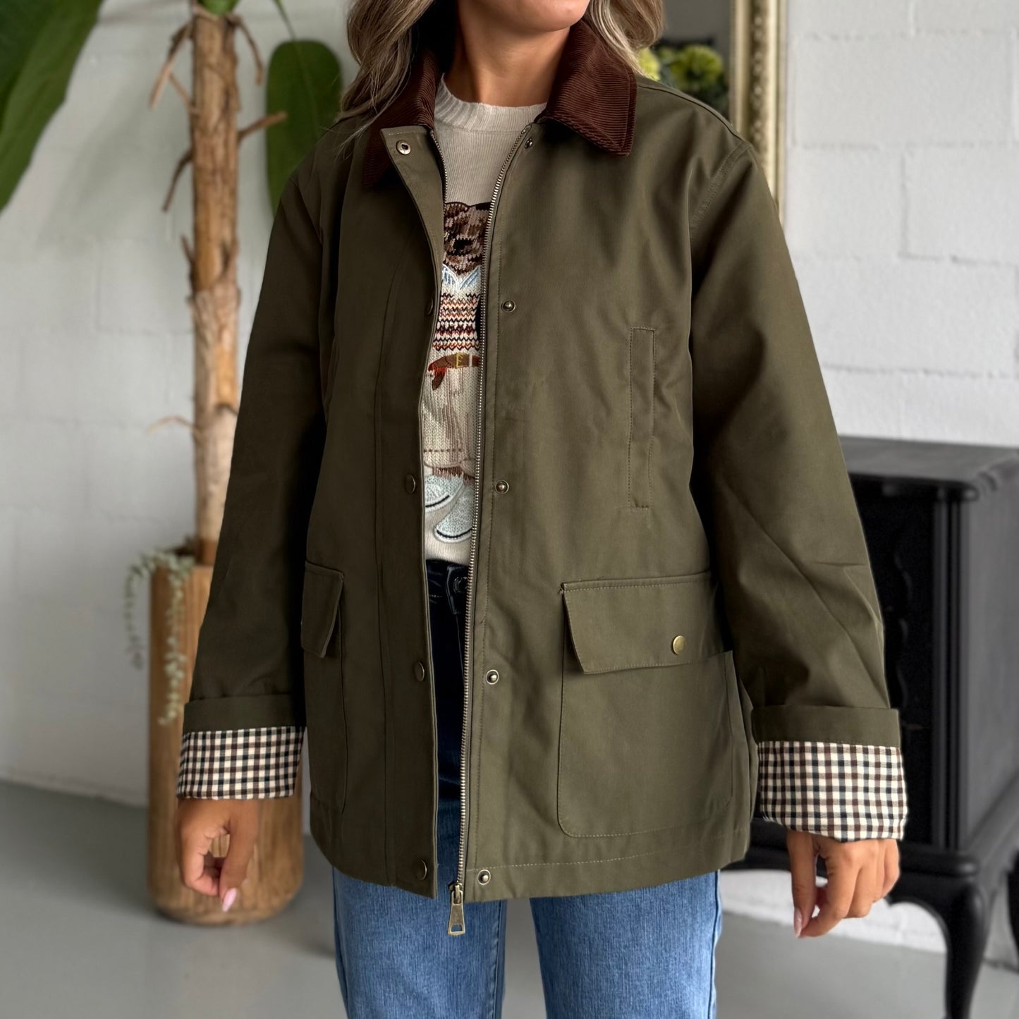 Giubbotto stile Barbour