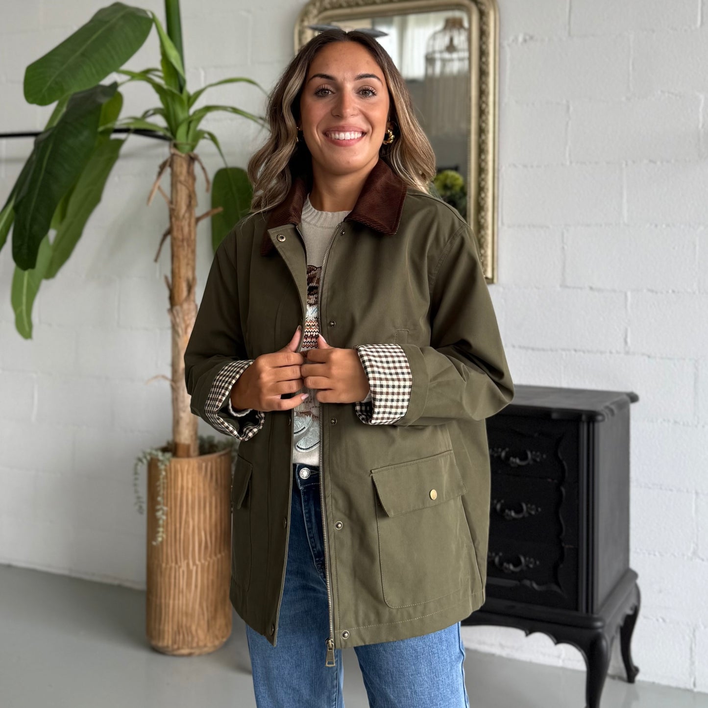 Giubbotto stile Barbour
