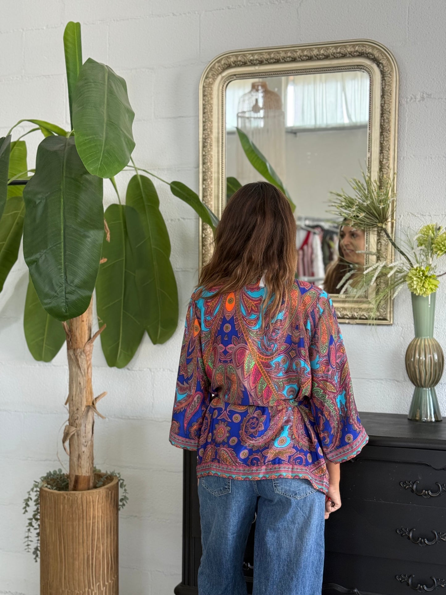 Kimono corto Seta Indiana