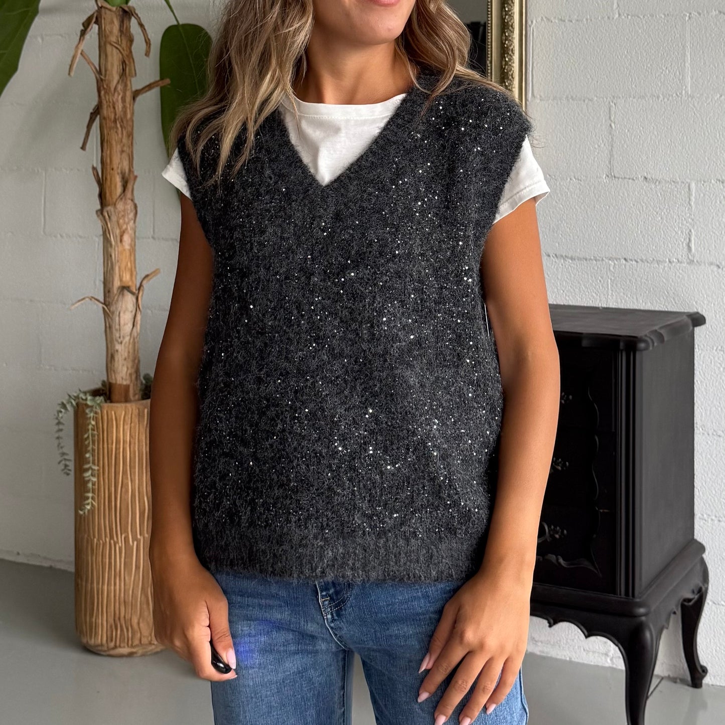 Gilet misto Lana