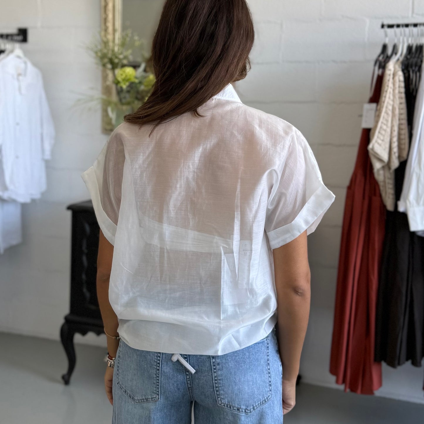 Camicia con taschino in paillettes MUST HAVE