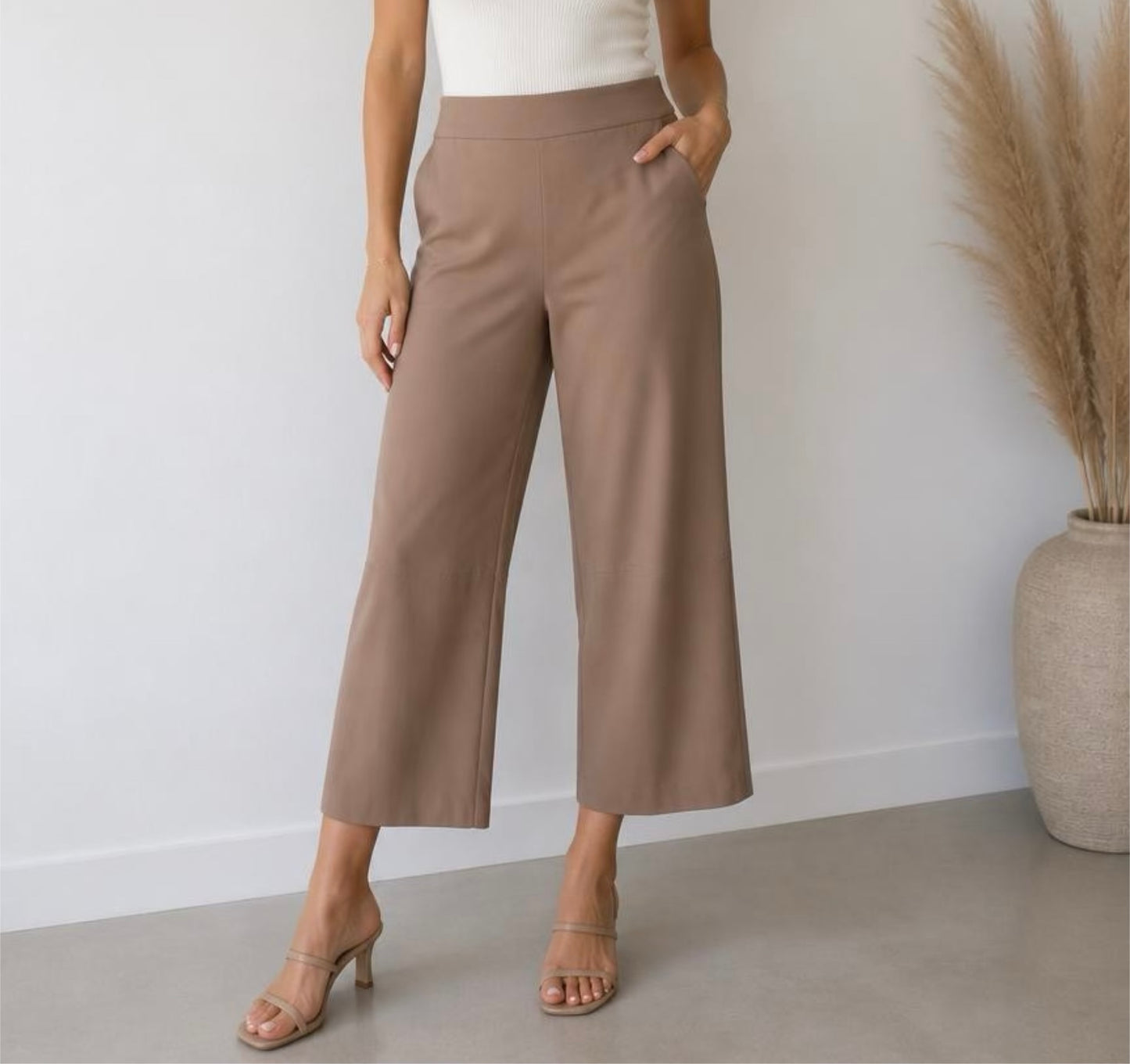 Pantalone strech con elastico