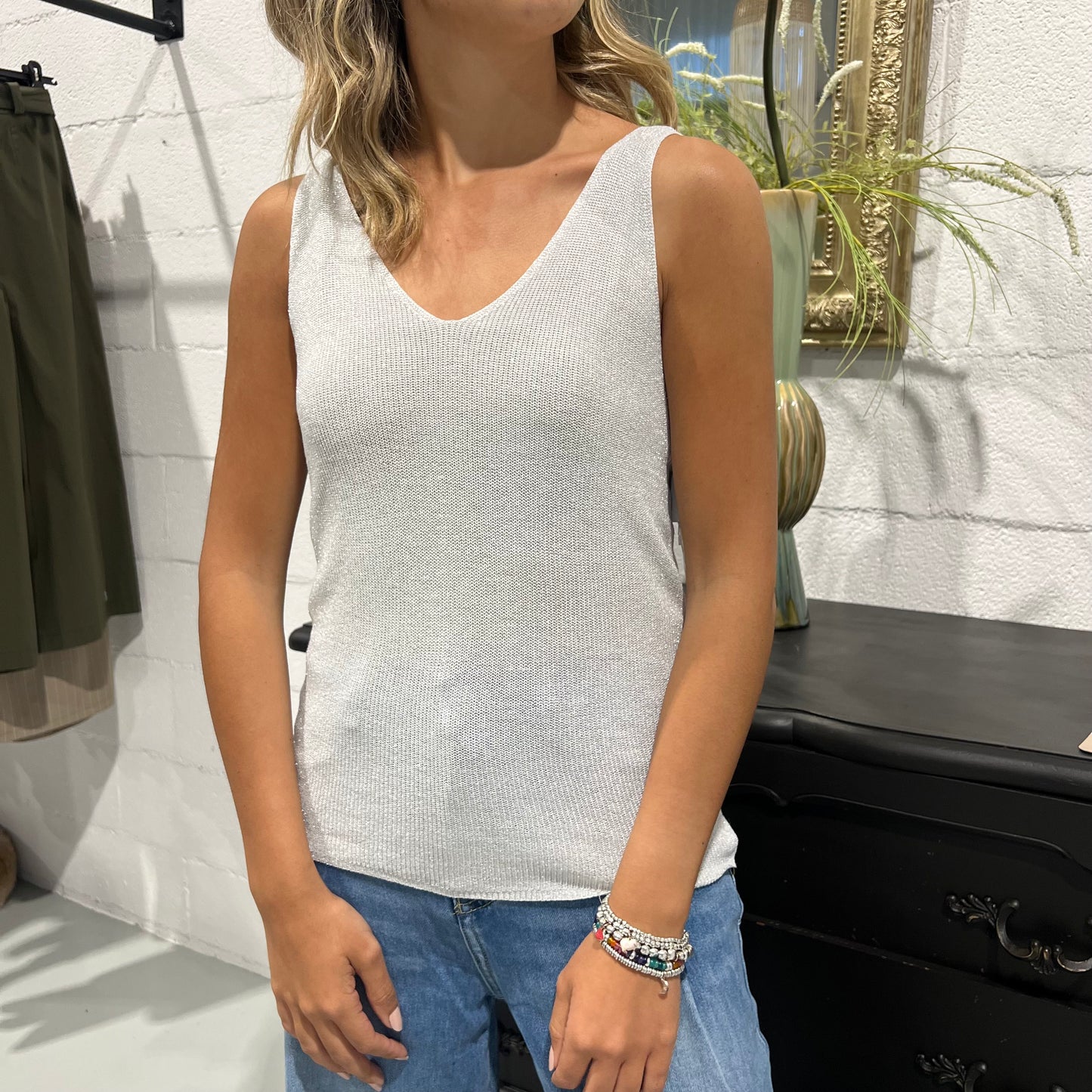 Top in filato LAMÈ ‘Must Have’