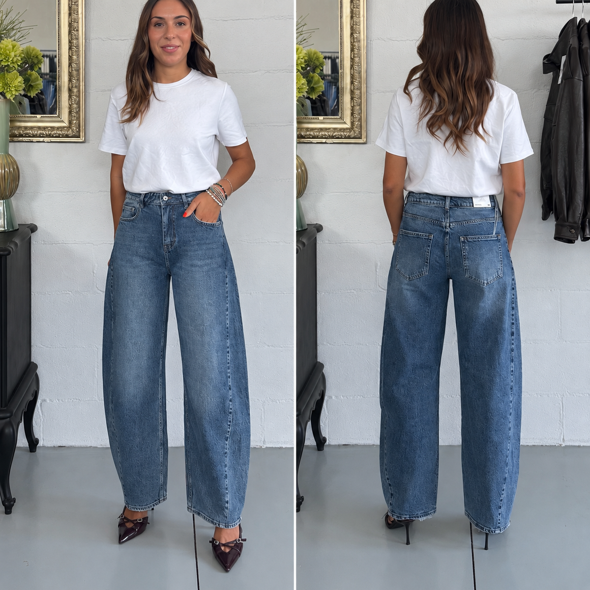 Jeans Barrel color Classico