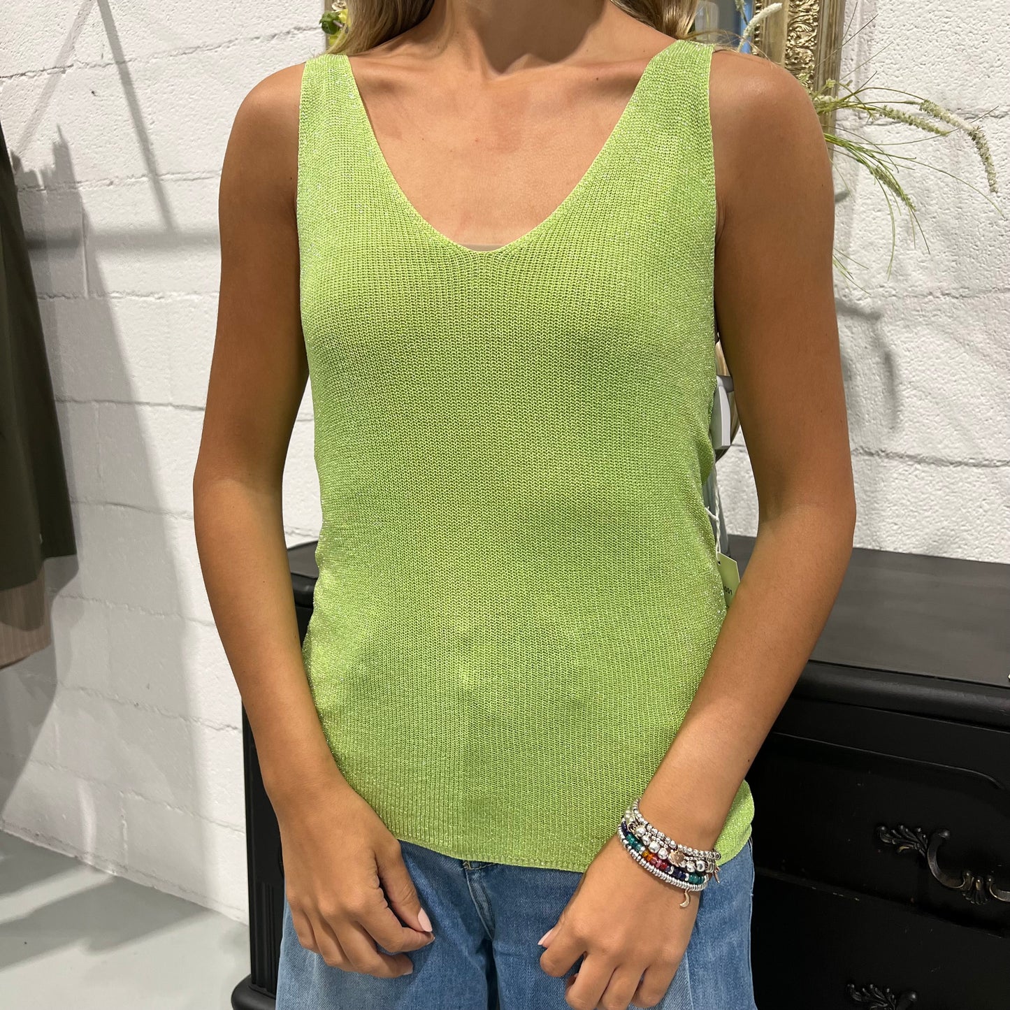 Top in filato LAMÈ ‘Must Have’