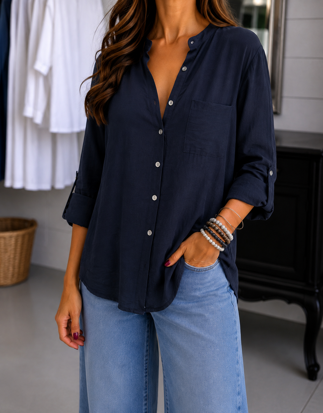 Camicia Lucy Blu Navy