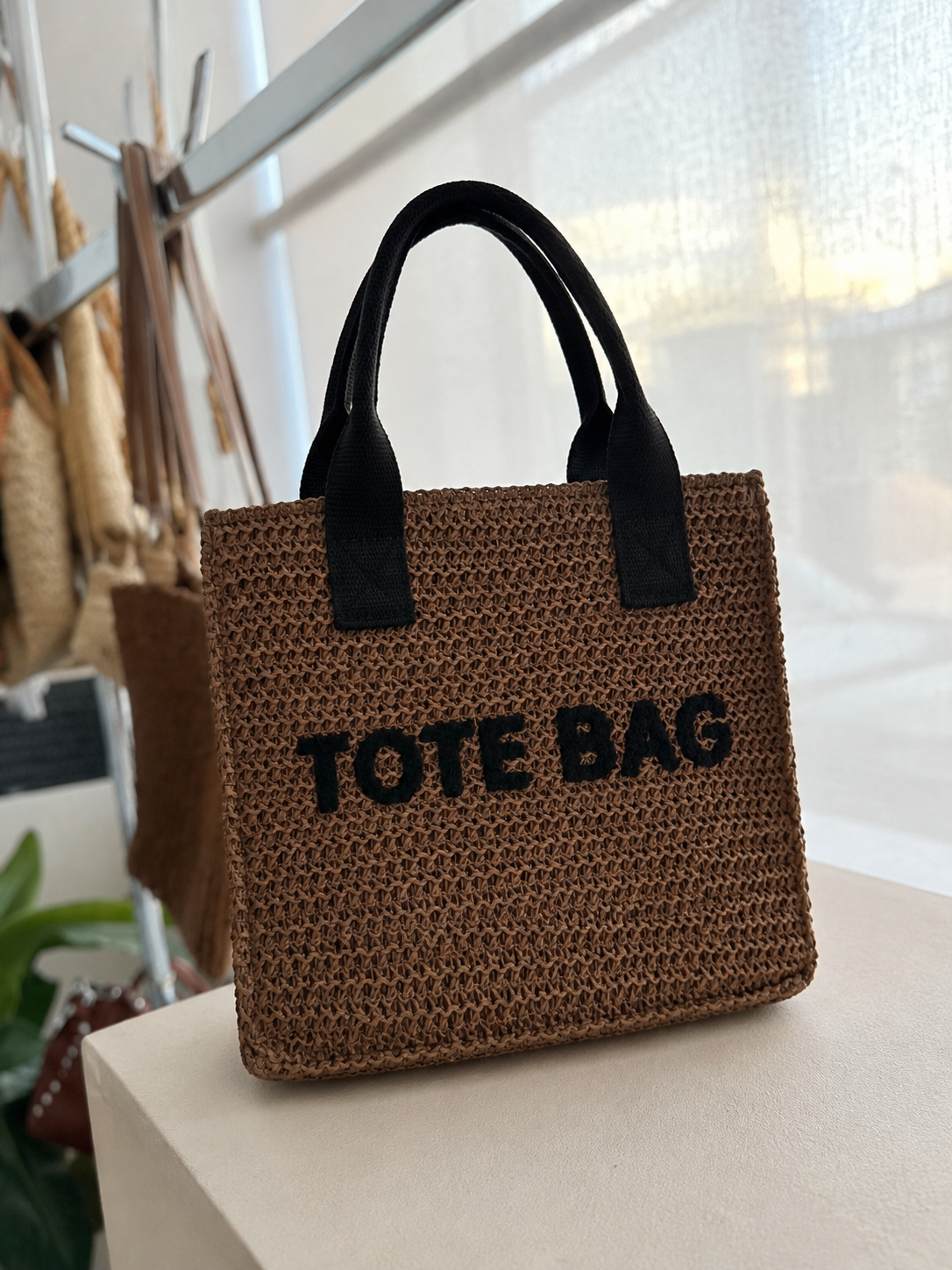 Borsa Tote in paglia piccola