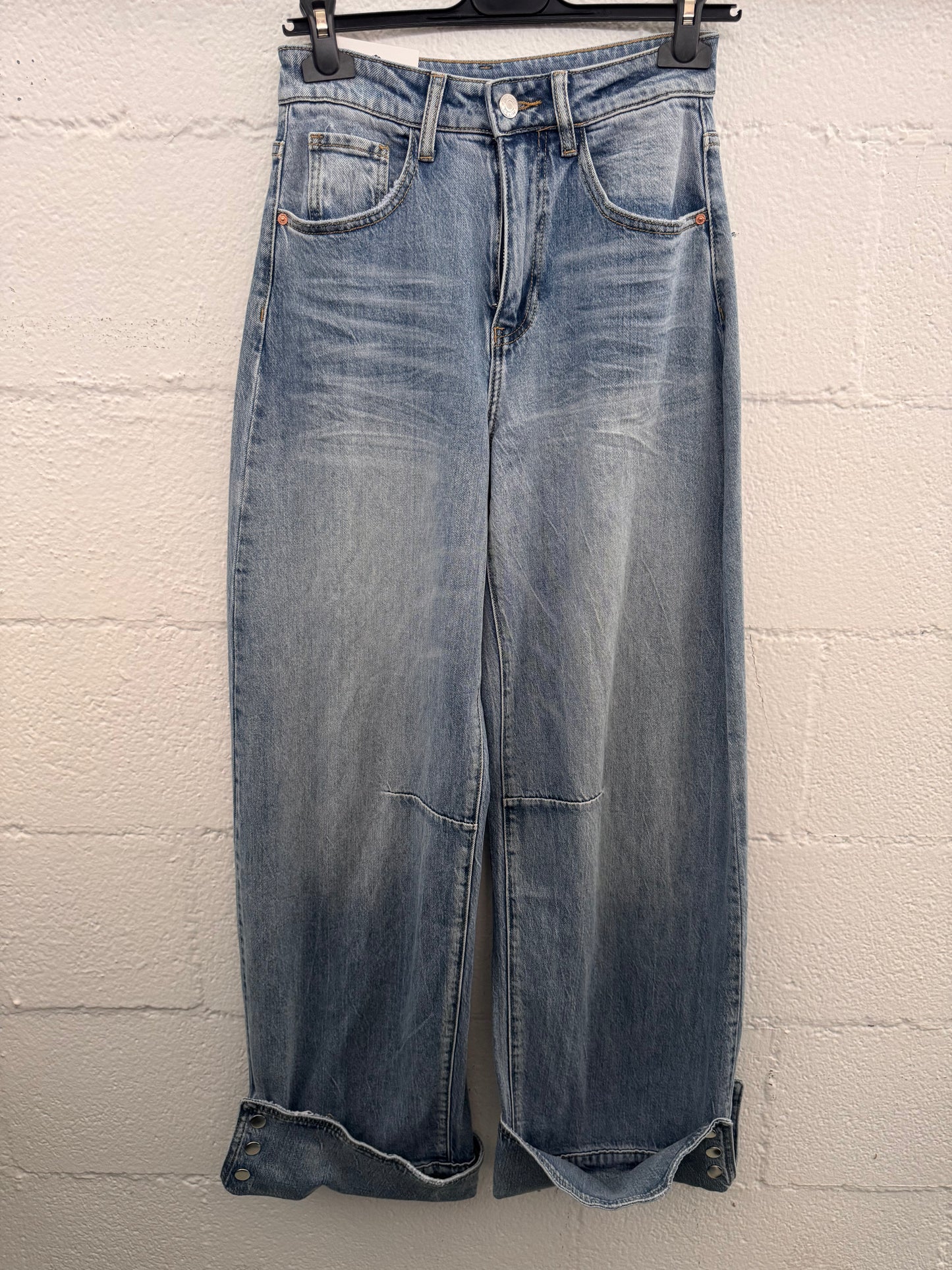 Jeans con risvolto