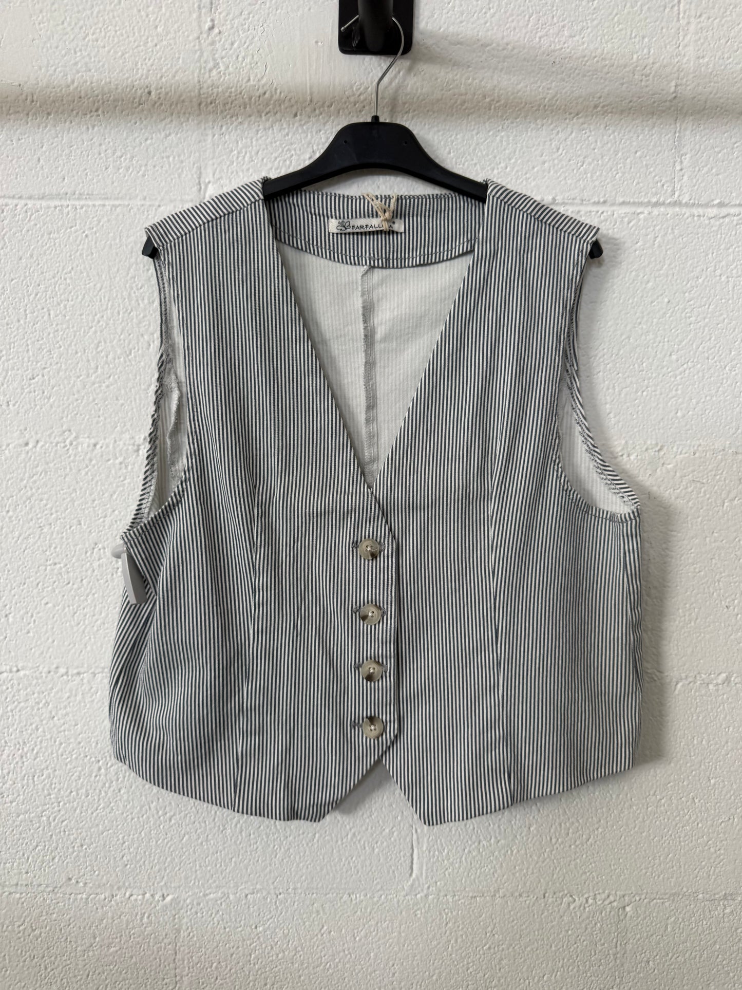 Gilet smanicato Gessato
