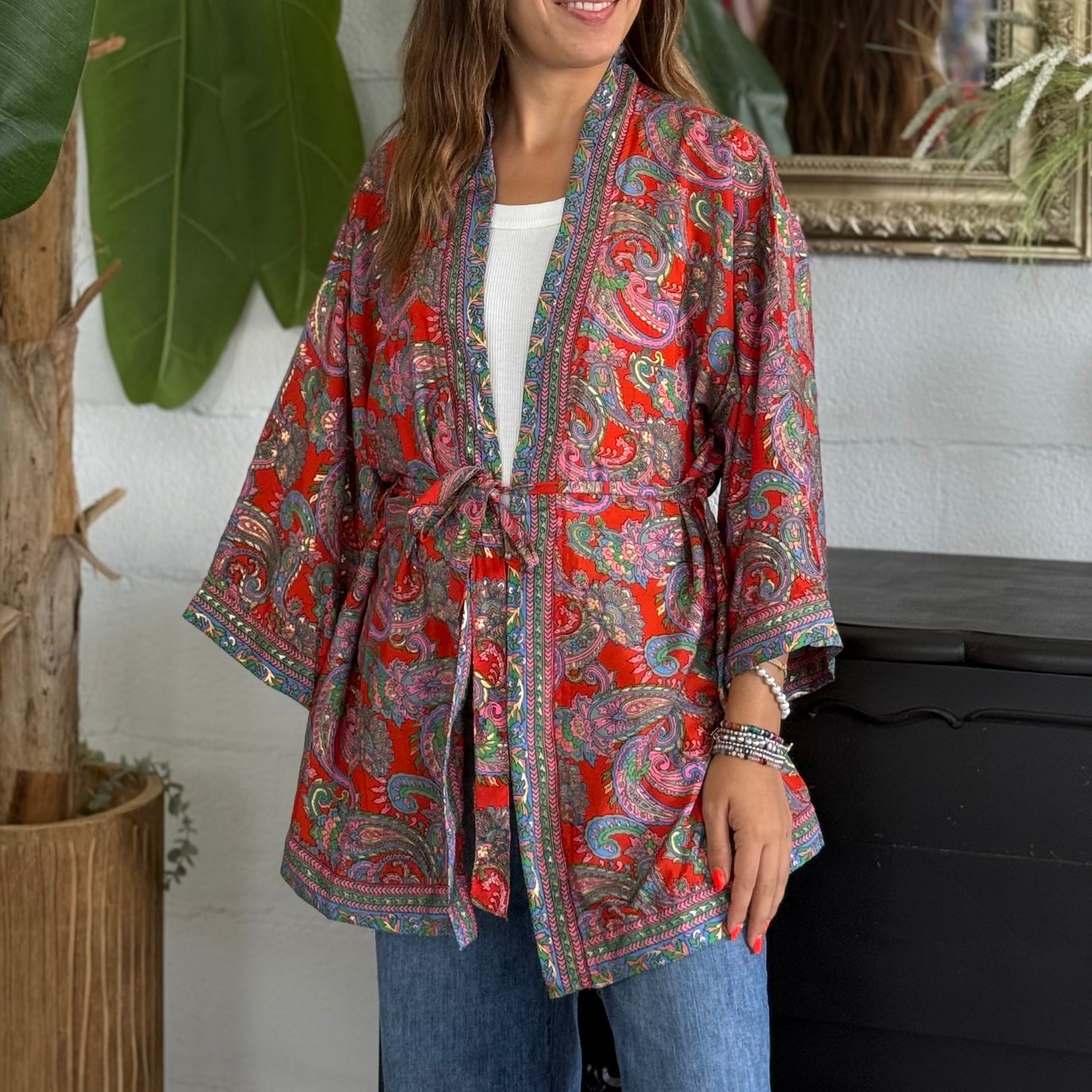 Kimono corto Seta Indiana