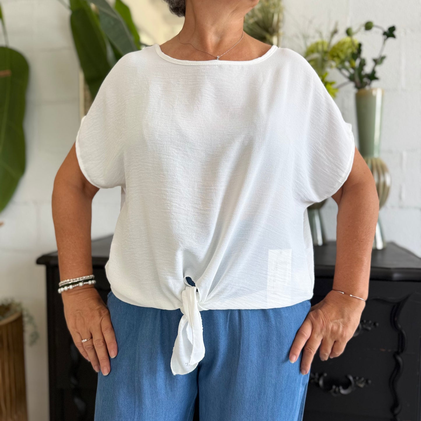 Camicia Bianco con nodo