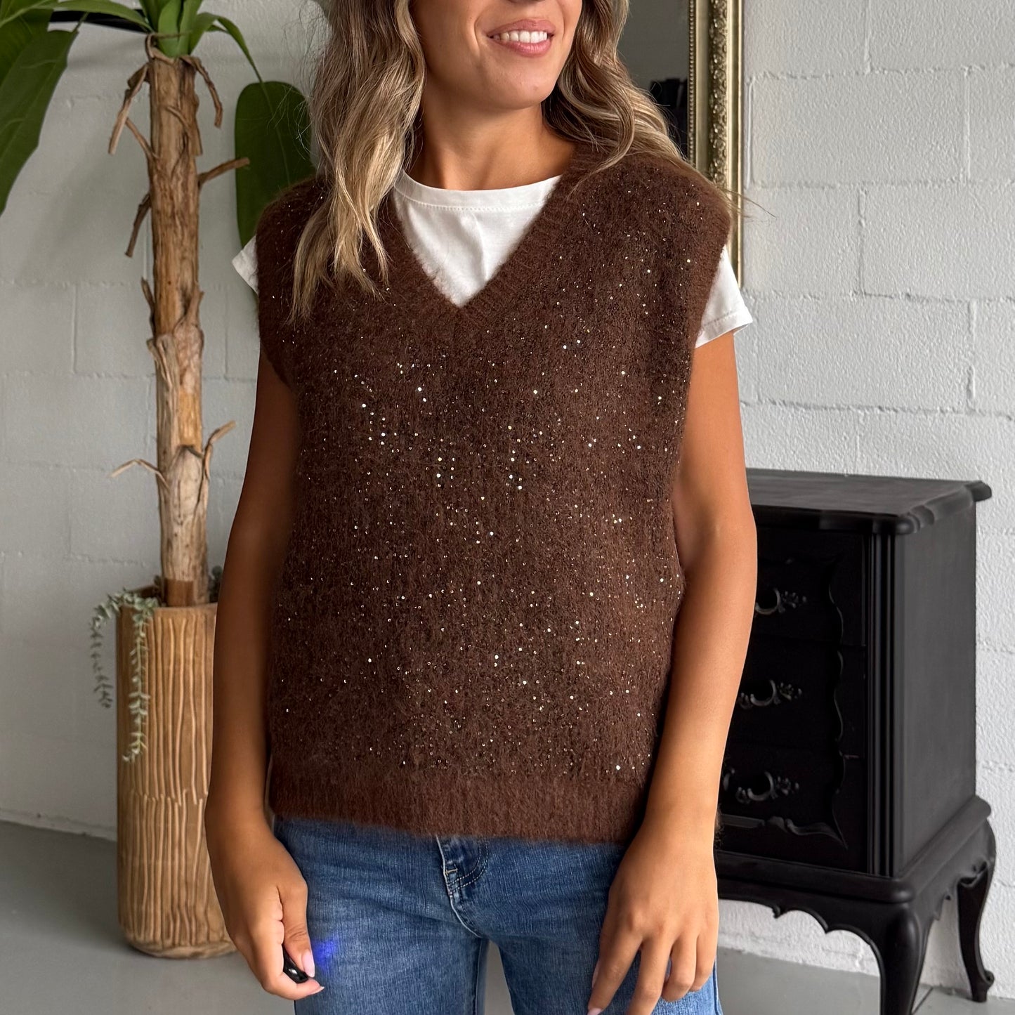 Gilet misto Lana