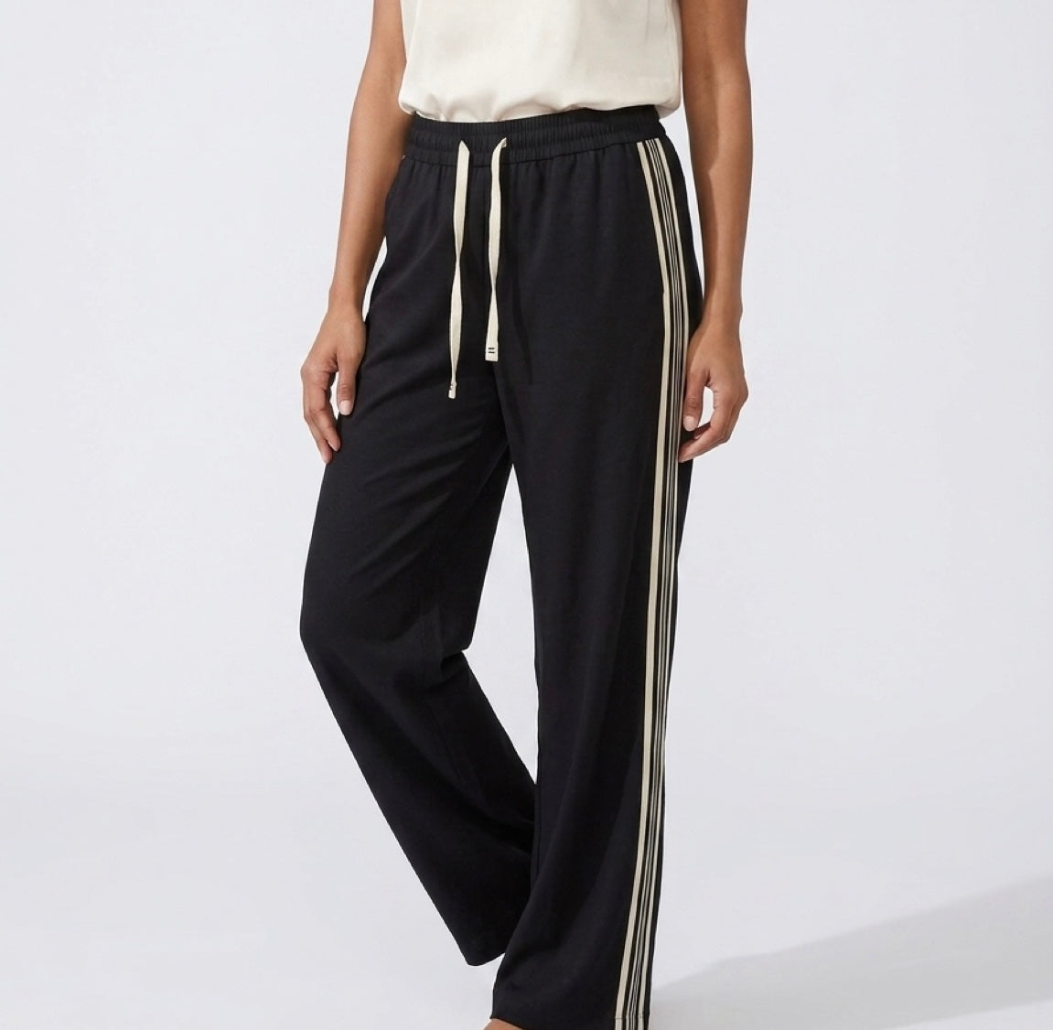 Pantalone Tuta Noir con banda laterale