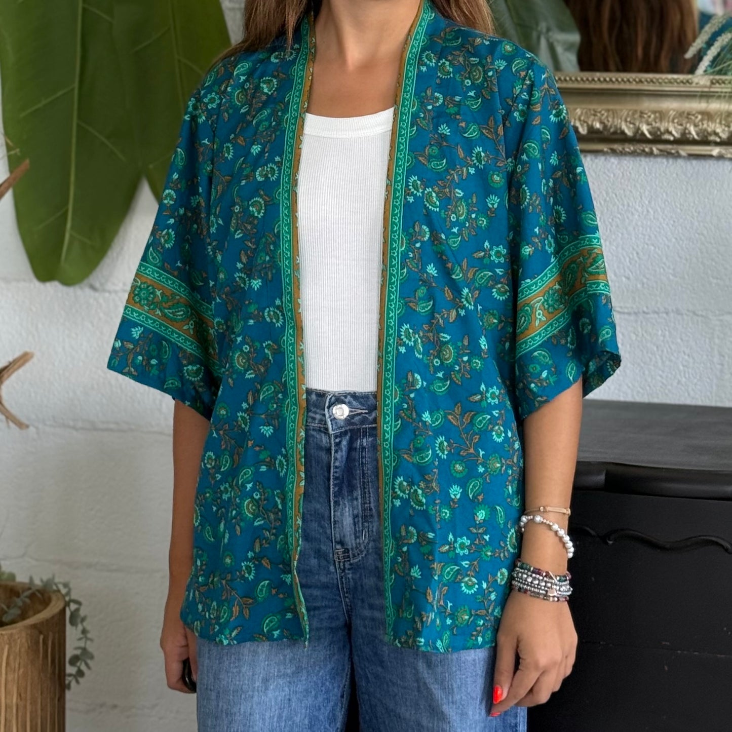Kimono corto Seta Indiana