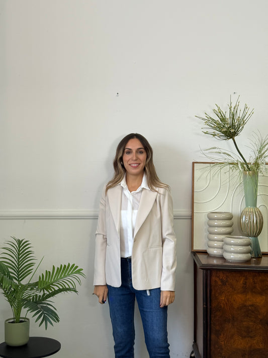 Blazer Luxury Monopetto Crema