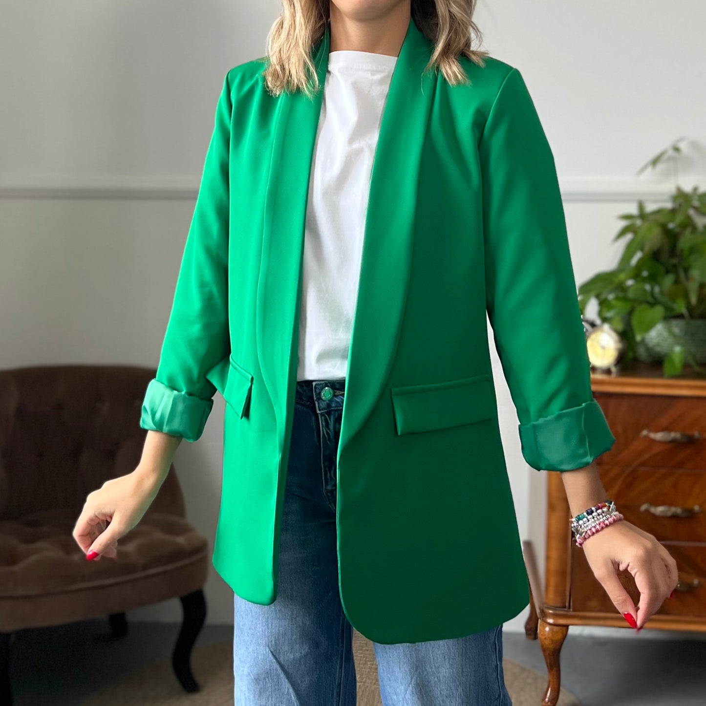 Blazer Iconic Verde Gucci