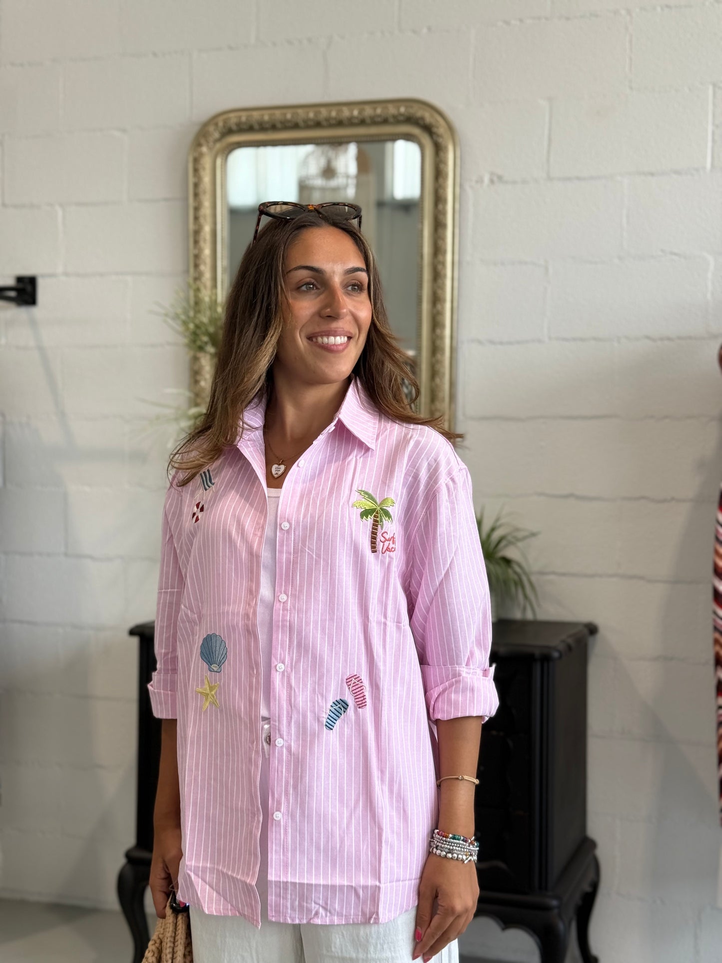 Camicia Summer con ricami