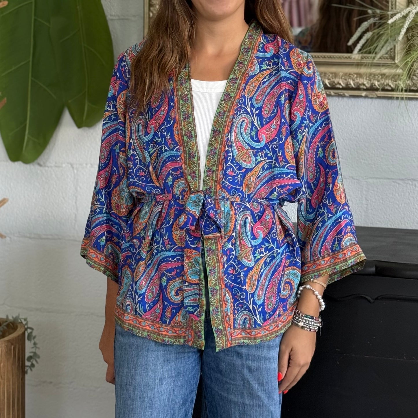 Kimono corto Seta Indiana