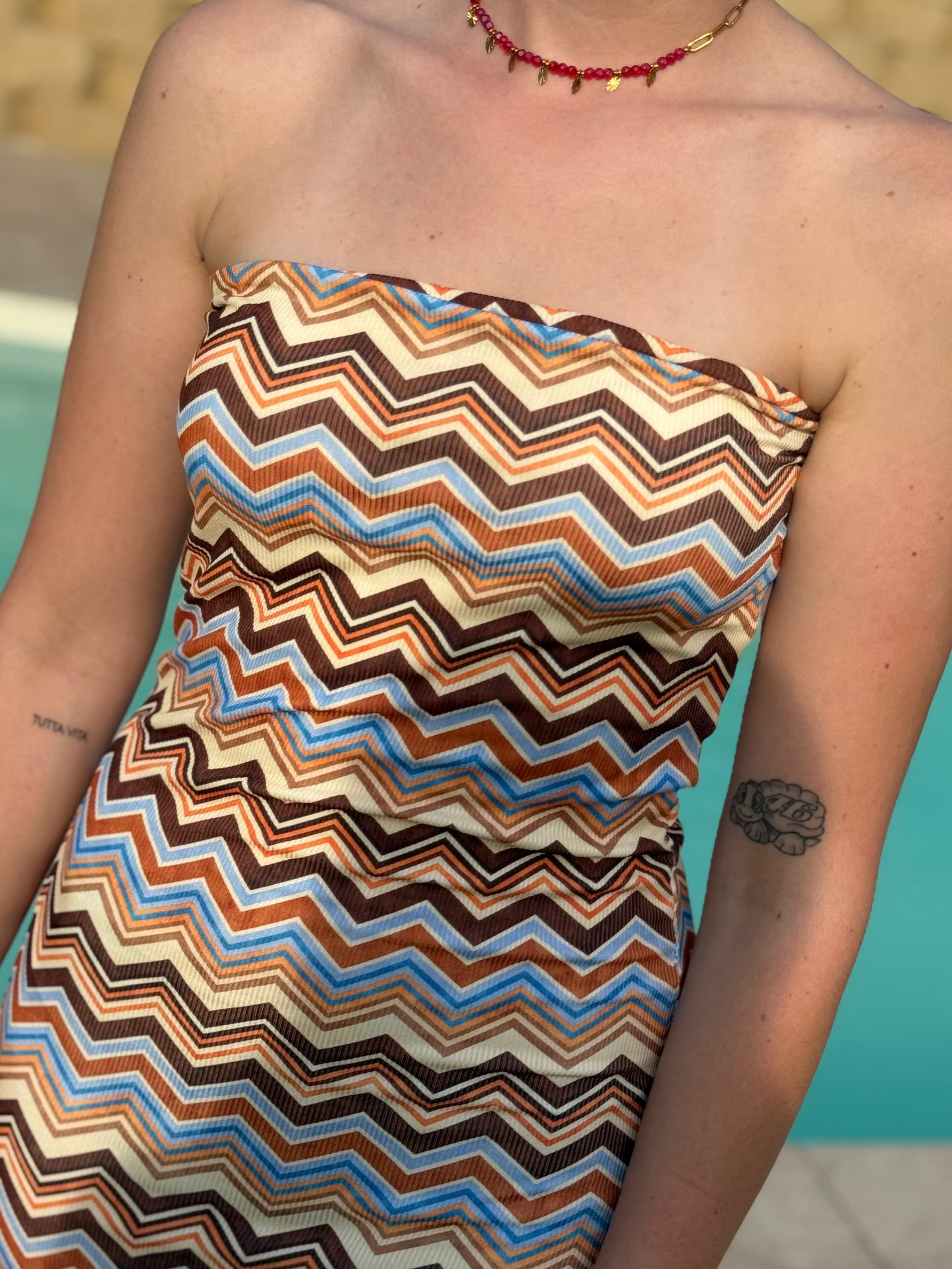 Vestito a Fascia stile Missoni