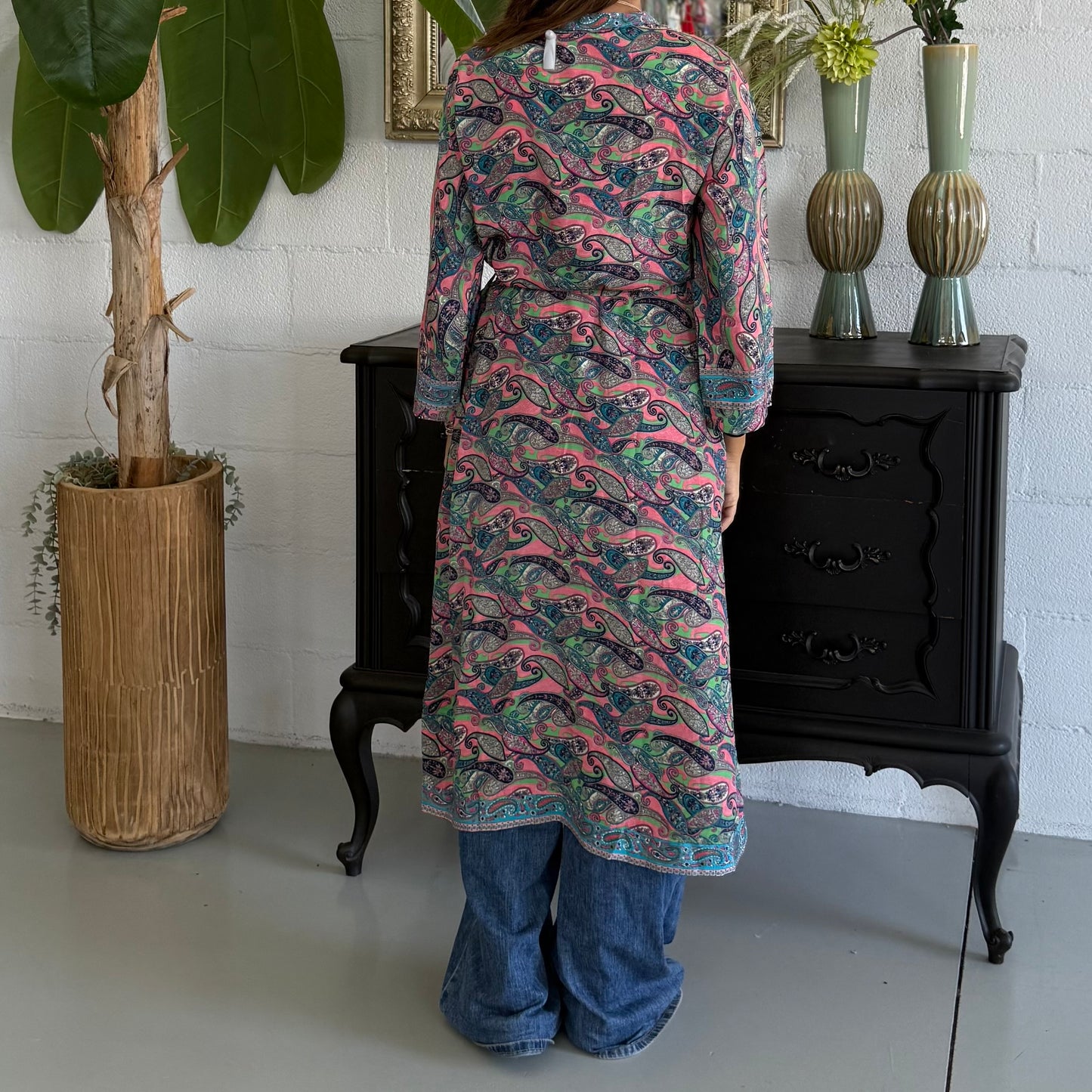 Kimono lungo Seta Indiana