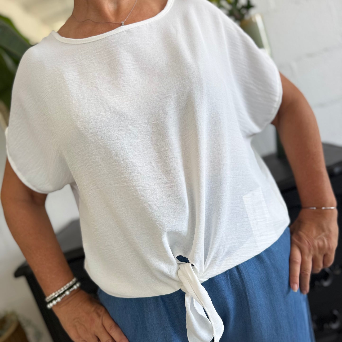 Camicia Bianco con nodo