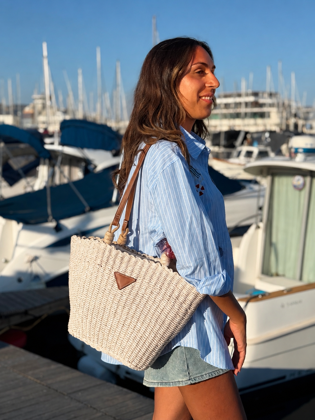 Borsa in Paglia stile Prada