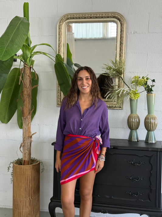 Minigonna Pareo Stripes