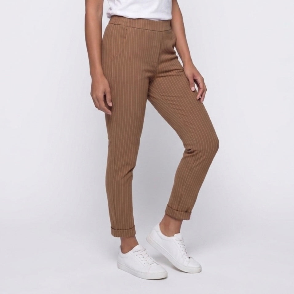 Pantalone Gessato Camel