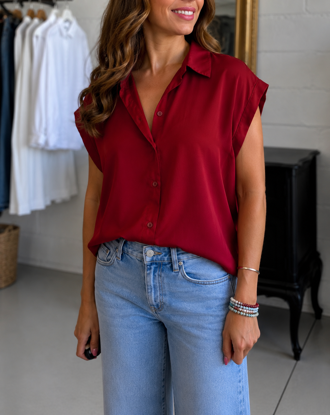 Camicia Nina in satin