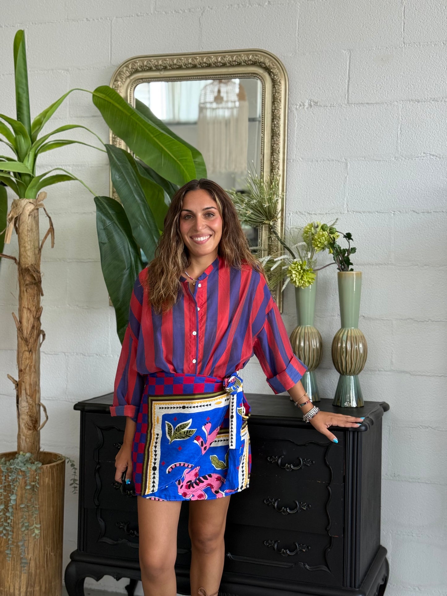 Camicia MUST Rosso/Royal