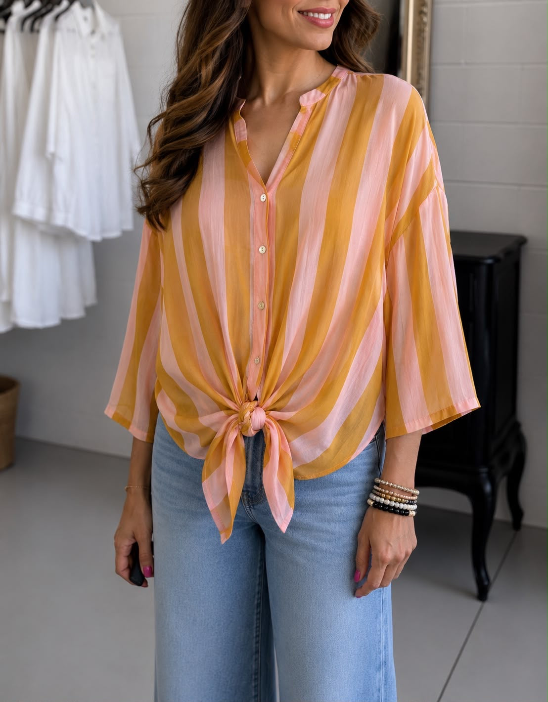 Camicia MUST Giallo/Rosa