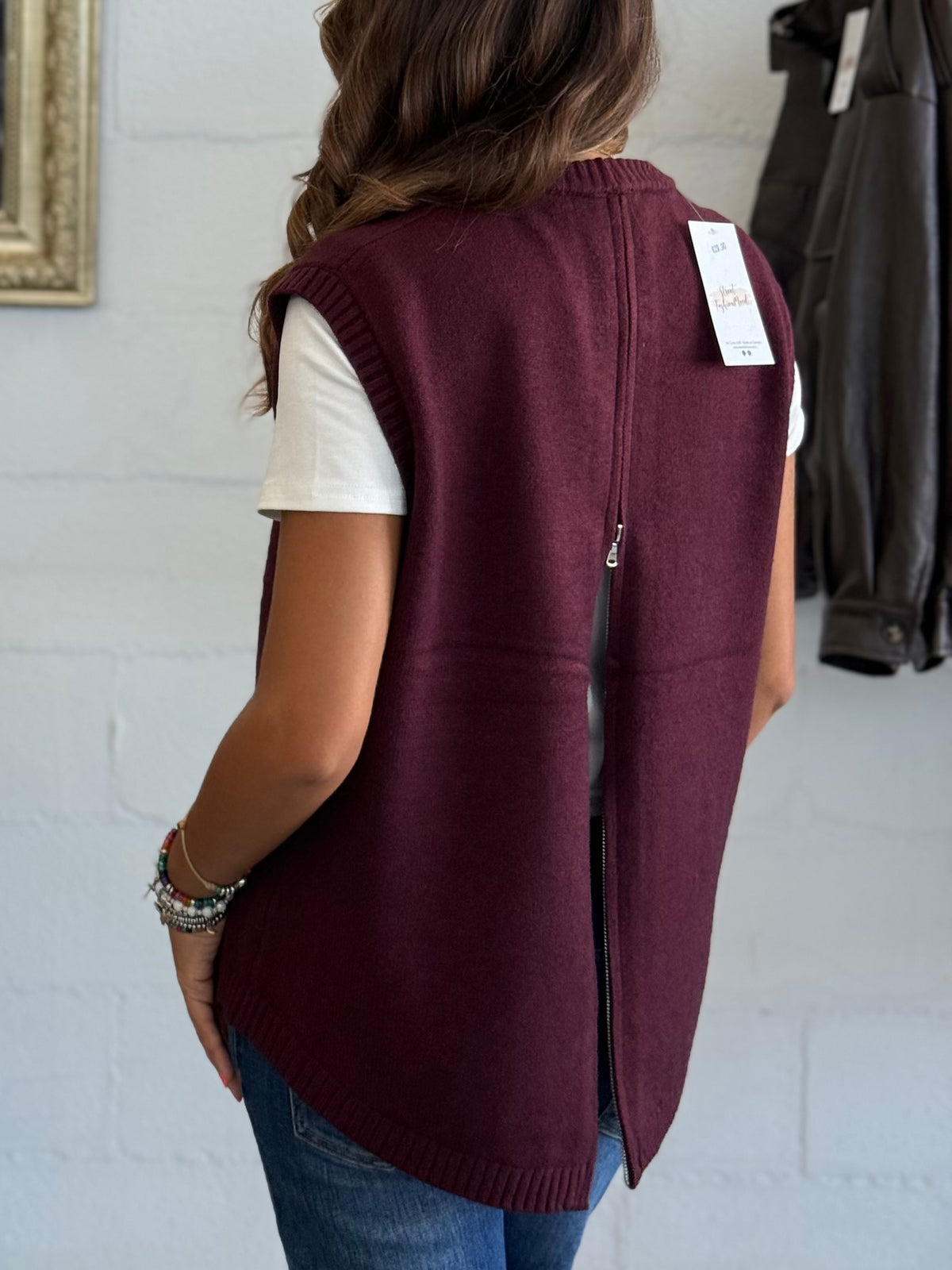 Gilet fashion con Zip