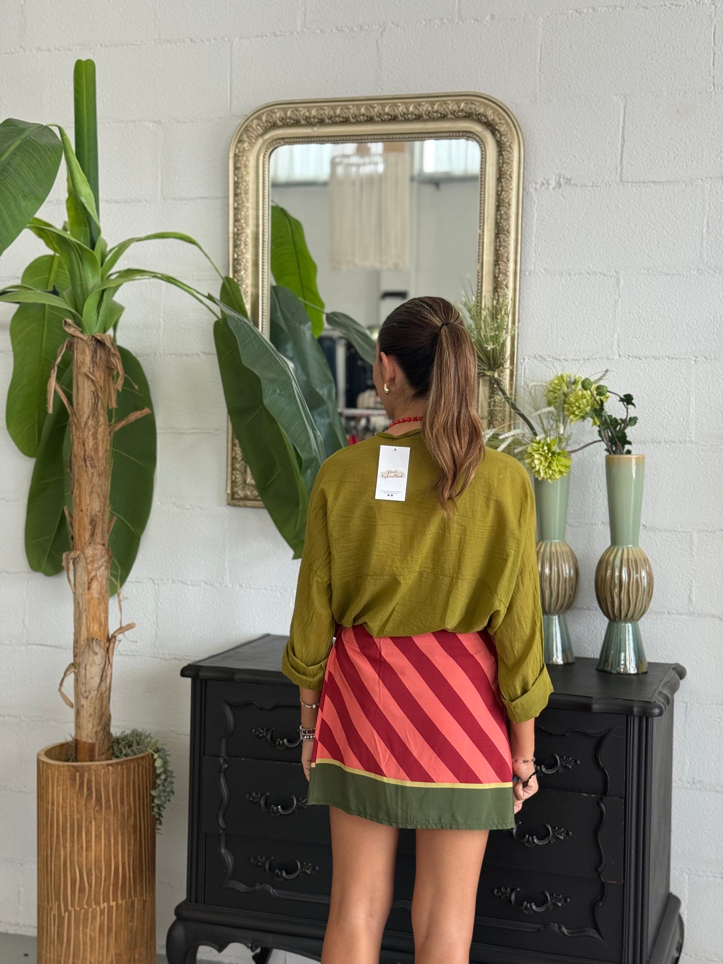 Minigonna Pareo ‘Stripes’ Tiger Flower