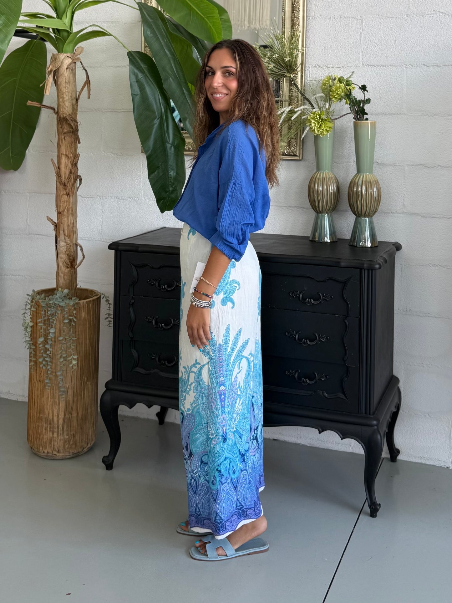 Gonna Pareo stile Etro Azzurro ‘LIMITED EDITION’