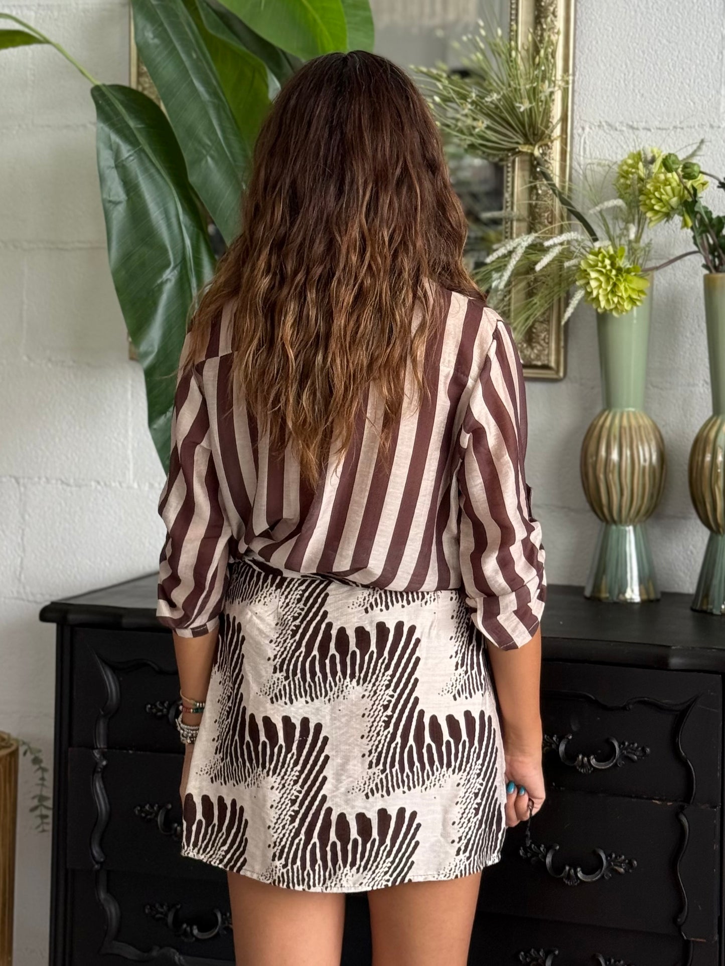 Minigonna Pareo Beige