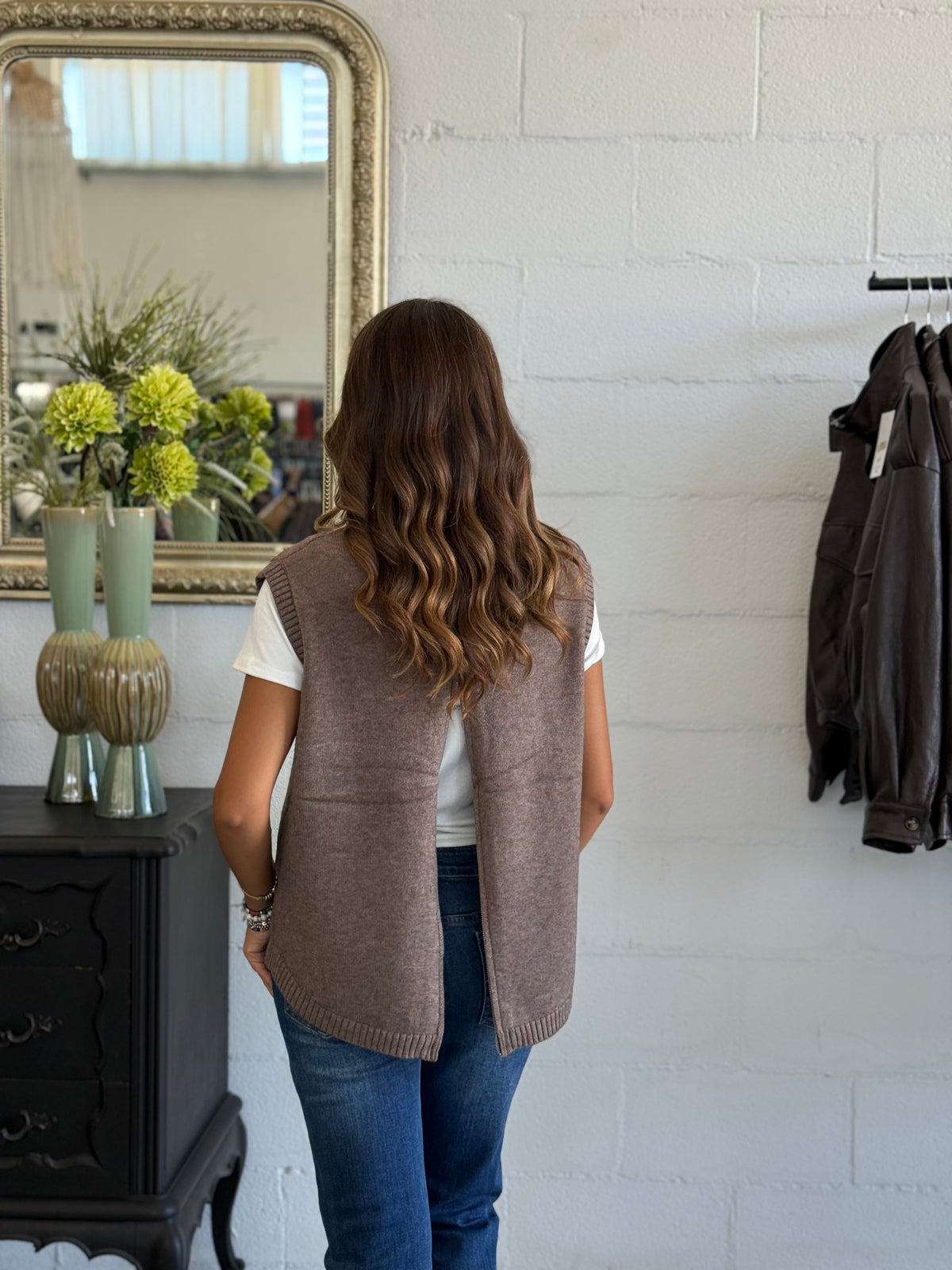 Gilet fashion con Zip