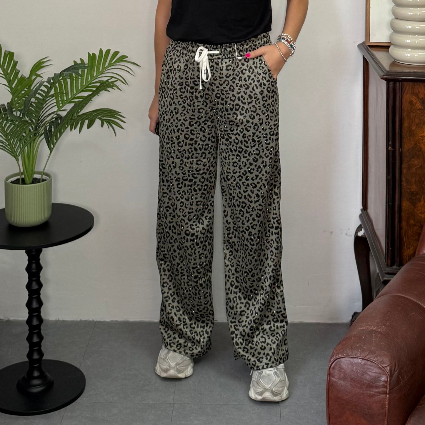 Pantalone Tuta Leopard