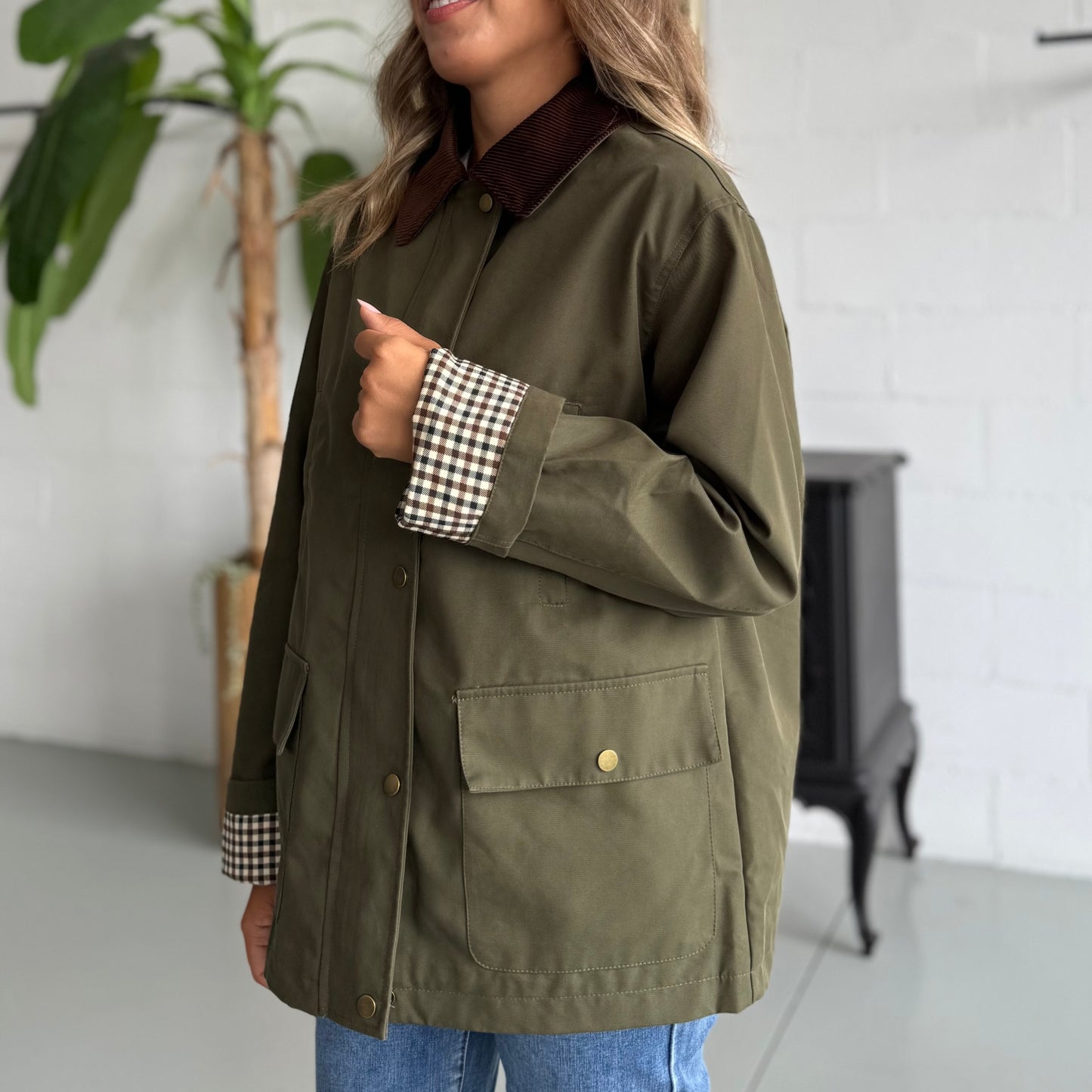 Giubbotto stile Barbour