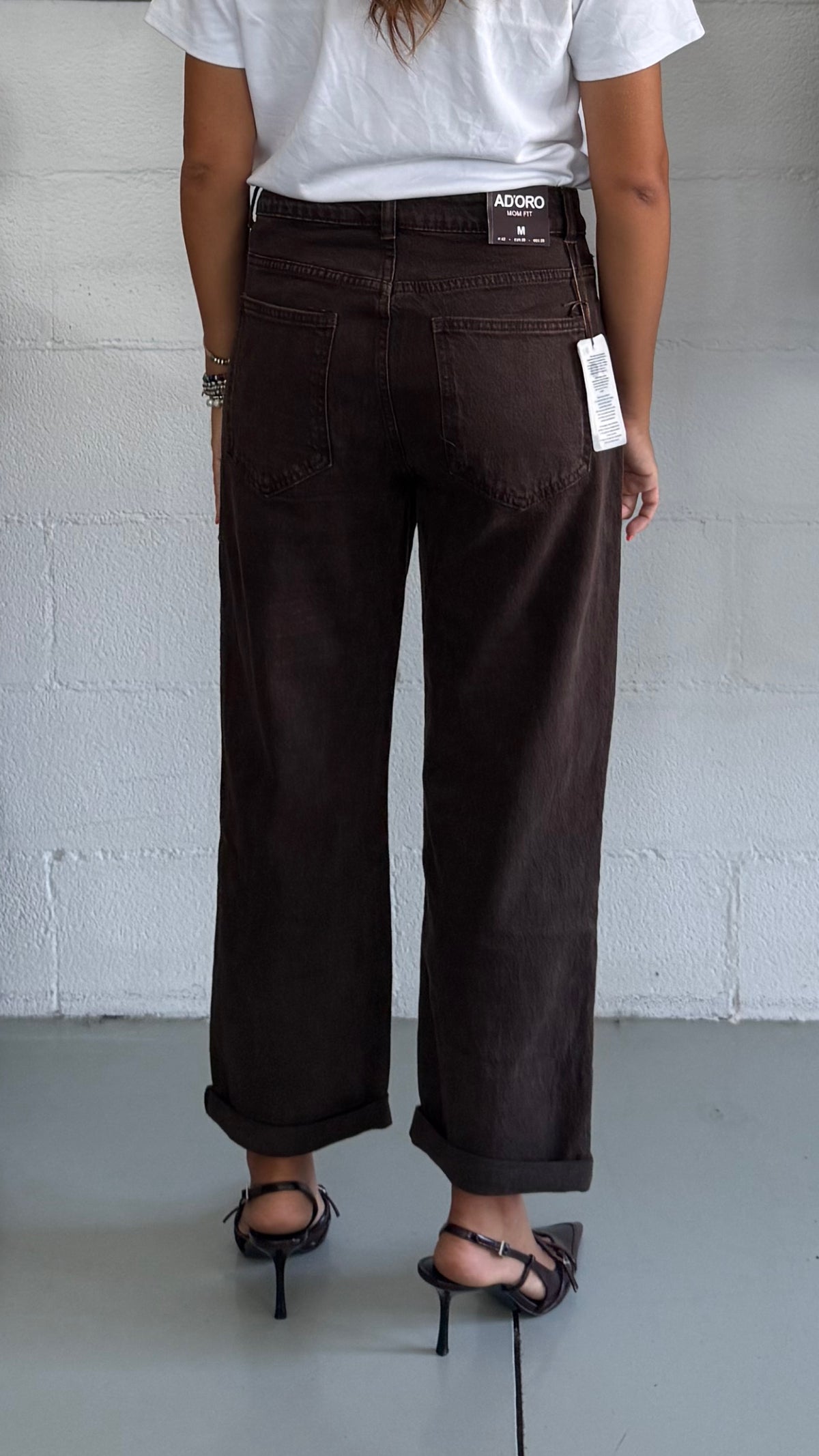 Jeans Mom Fit Relaxed Cacao