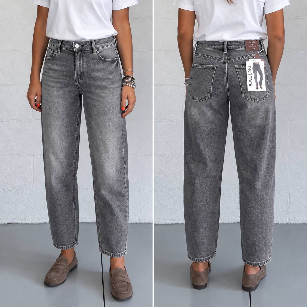Jeans Balloon Grigio Fume DA AVERE