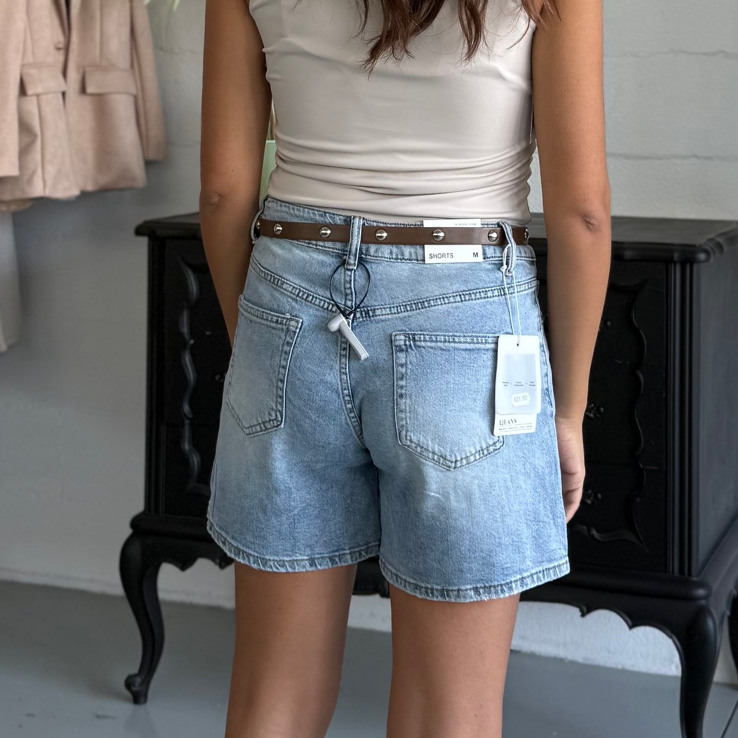 Short con jeans Da Avere con cintura