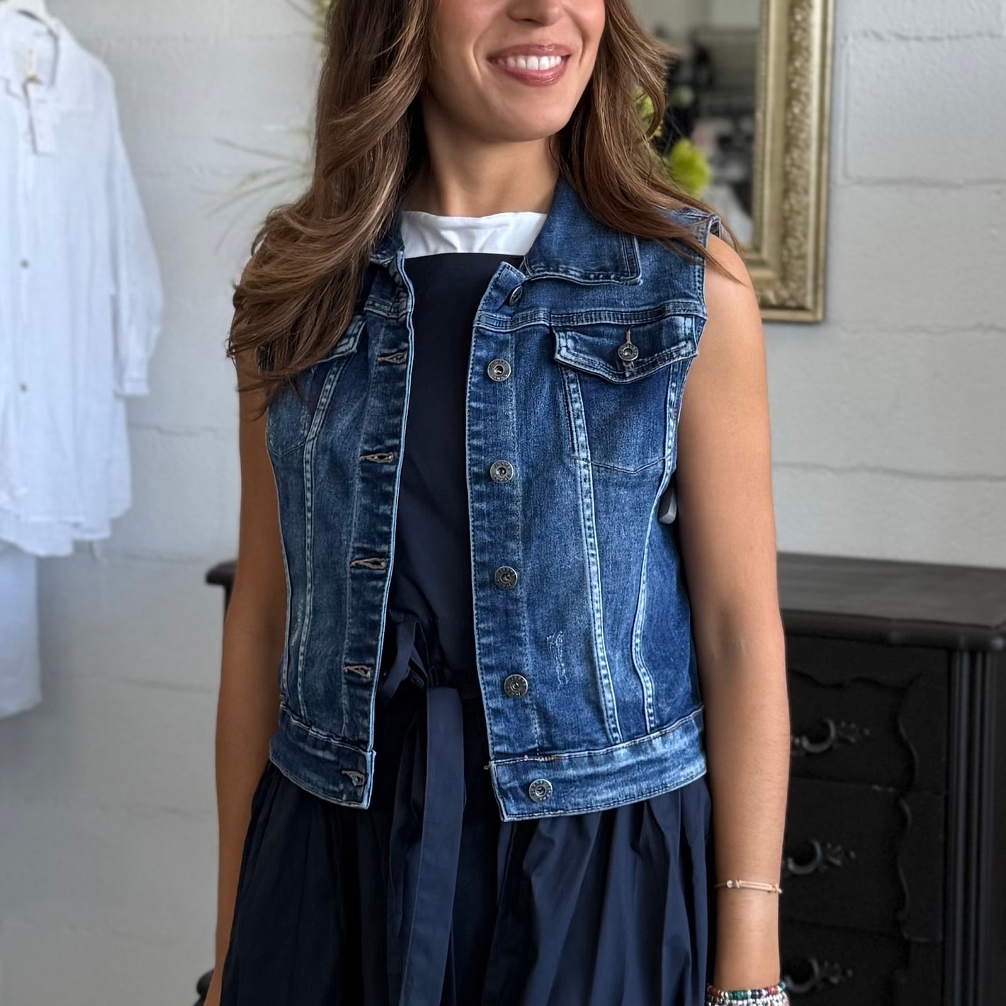 Giubbotto di Jeans Smanicato