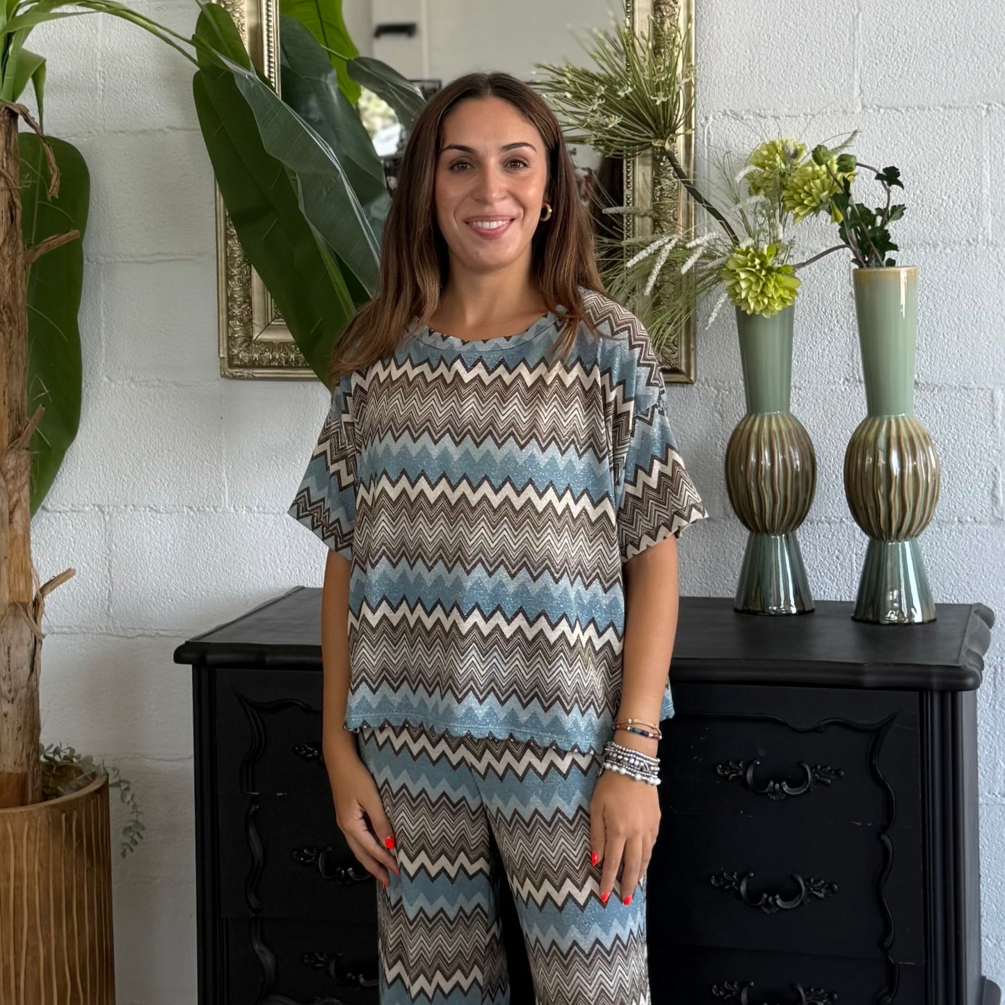 Pantalone in stile Missoni