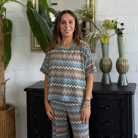T-shirt in stile Missoni